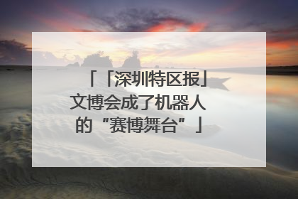 「深圳特区报」文博会成了机器人的“赛博舞台”