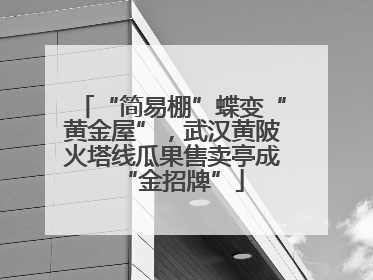 “简易棚”蝶变“黄金屋”，武汉黄陂火塔线瓜果售卖亭成“金招牌”