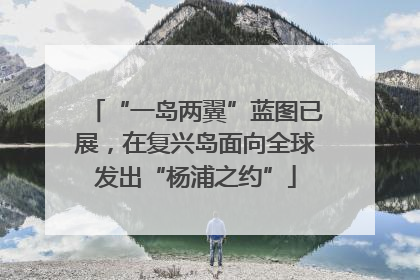 “一岛两翼”蓝图已展，在复兴岛面向全球发出“杨浦之约”