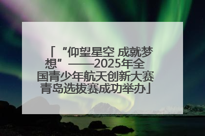“仰望星空 成就梦想”——2025年全国青少年航天创新大赛青岛选拔赛成功举办