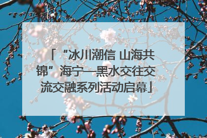 “冰川潮信 山海共锦”海宁—黑水交往交流交融系列活动启幕