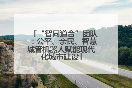 “智同道合”团队：公平、亲民、智慧城管机器人赋能现代化城市建设