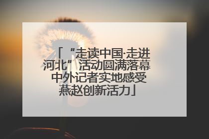 “走读中国·走进河北”活动圆满落幕 中外记者实地感受燕赵创新活力