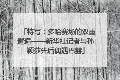 特写：多哈赛场的双重邂逅——新华社记者与孙颖莎先后偶遇巴赫