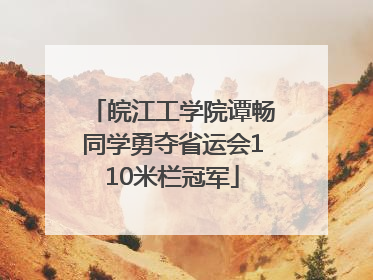 皖江工学院谭畅同学勇夺省运会110米栏冠军