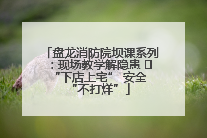 盘龙消防院坝课系列：现场教学解隐患   “下店上宅” 安全 “不打烊”
