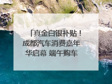 真金白银补贴！成都汽车消费嘉年华启幕 端午购车正当时｜网络中国节·端午