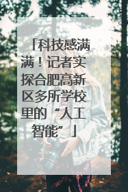 科技感满满！记者实探合肥高新区多所学校里的“人工智能”