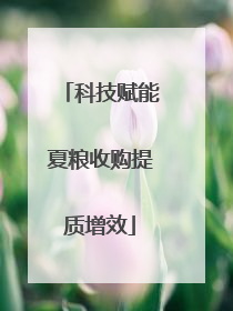 科技赋能夏粮收购提质增效