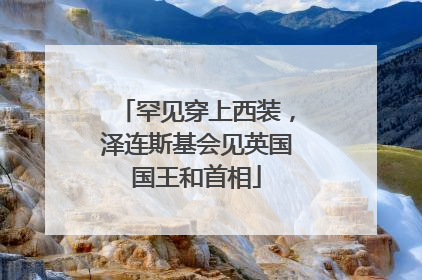 罕见穿上西装，泽连斯基会见英国国王和首相