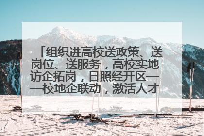 组织进高校送政策、送岗位、送服务，高校实地访企拓岗，日照经开区——校地企联动，激活人才发展“引擎”