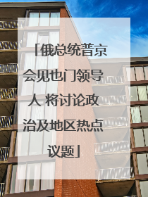 俄总统普京会见也门领导人 将讨论政治及地区热点议题