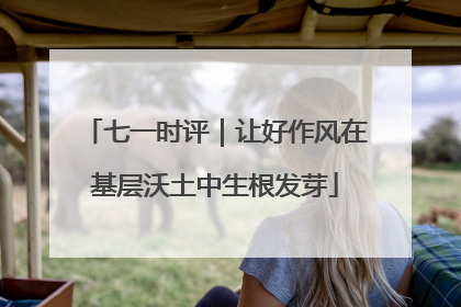 七一时评｜让好作风在基层沃土中生根发芽