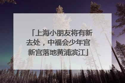 上海小朋友将有新去处,中福会少年宫新宫落地黄浦滨江