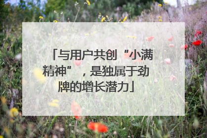 与用户共创“小满精神”，是独属于劲牌的增长潜力