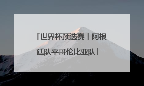 世界杯预选赛丨阿根廷队平哥伦比亚队