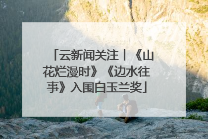 云新闻关注丨《山花烂漫时》《边水往事》入围白玉兰奖
