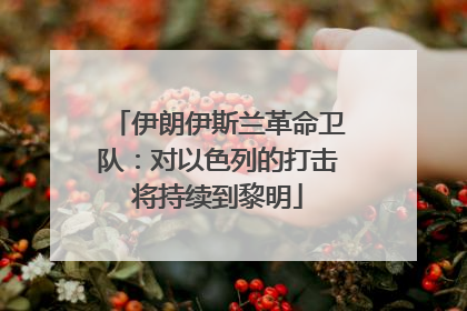 伊朗伊斯兰革命卫队：对以色列的打击将持续到黎明