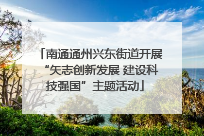 南通通州兴东街道开展“矢志创新发展 建设科技强国”主题活动