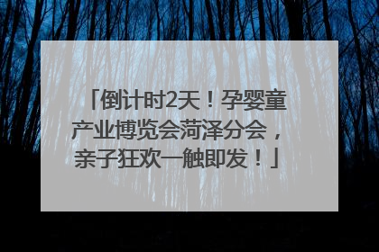 倒计时2天！孕婴童产业博览会菏泽分会，亲子狂欢一触即发！