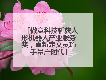 傲意科技斩获人形机器人产业服务奖，重新定义灵巧手量产时代