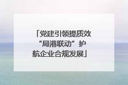 党建引领提质效 “局港联动”护航企业合规发展