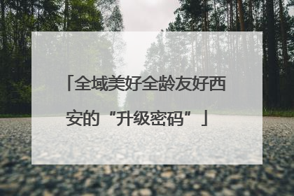 全域美好全龄友好西安的“升级密码”