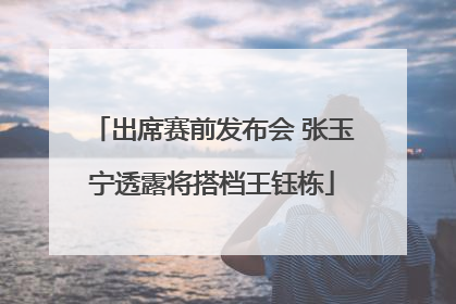 出席赛前发布会 张玉宁透露将搭档王钰栋