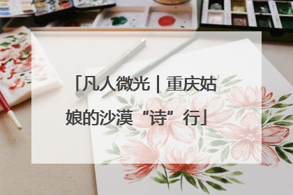 凡人微光｜重庆姑娘的沙漠“诗”行