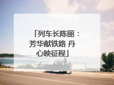 列车长陈丽：芳华献铁路 丹心映征程