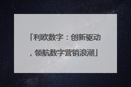 利欧数字：创新驱动，领航数字营销浪潮