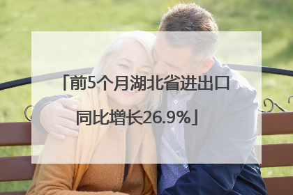 前5个月湖北省进出口同比增长26.9%