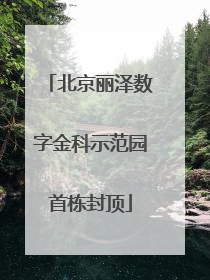 北京丽泽数字金科示范园首栋封顶