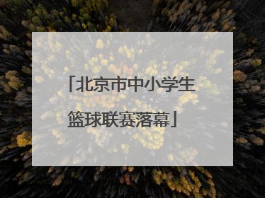 北京市中小学生篮球联赛落幕