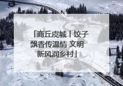 商丘虞城丨饺子飘香传温情 文明新风润乡村