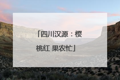 四川汉源：樱桃红 果农忙