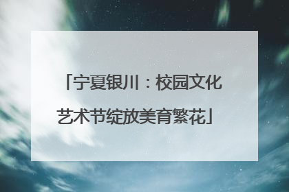 宁夏银川：校园文化艺术节绽放美育繁花