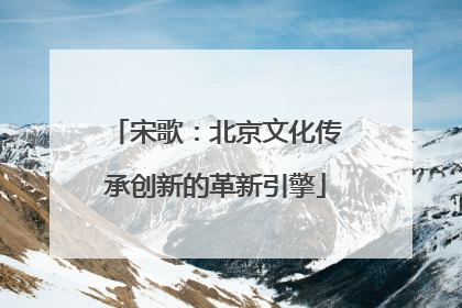 宋歌：北京文化传承创新的革新引擎