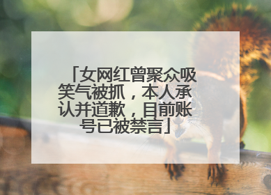 女网红曾聚众吸笑气被抓，本人承认并道歉，目前账号已被禁言