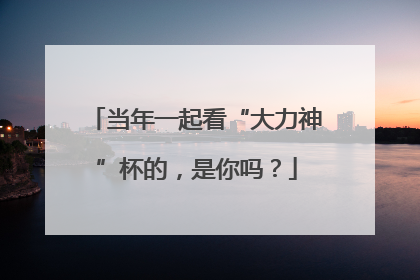 当年一起看“大力神”杯的，是你吗？