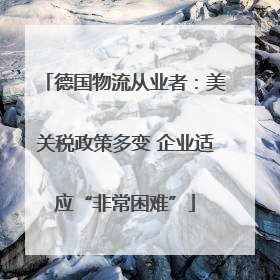 德国物流从业者：美关税政策多变 企业适应“非常困难”