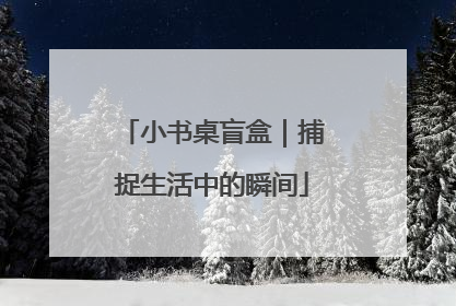 小书桌盲盒｜捕捉生活中的瞬间