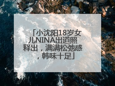 小沈阳18岁女儿NINA出道照释出，满满松弛感，韩味十足