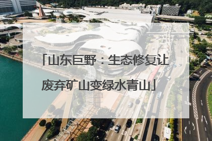 山东巨野：生态修复让废弃矿山变绿水青山