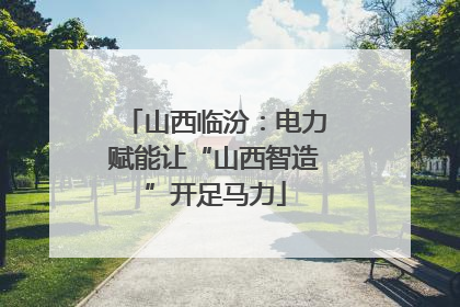山西临汾：电力赋能让“山西智造”开足马力