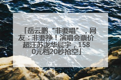 岳云鹏“非要唱”，网友：非要挣！演唱会票价超汪苏泷华晨宇，1580元档20秒抢空