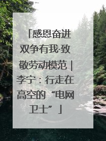 感恩奋进 双争有我·致敬劳动模范｜李宁：行走在高空的“电网卫士”