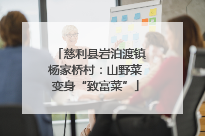 慈利县岩泊渡镇杨家桥村：山野菜变身“致富菜”