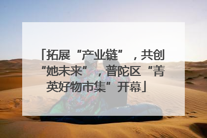 拓展“产业链”，共创“她未来”，普陀区“菁英好物市集”开幕