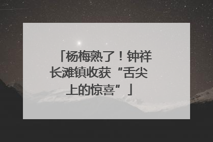 杨梅熟了！钟祥长滩镇收获“舌尖上的惊喜”